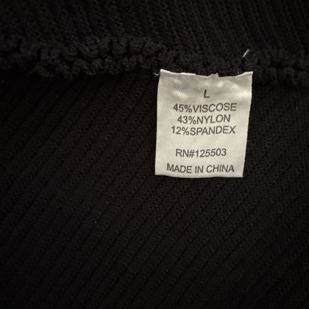 Torn By Ronny Kobo Size L Vivienne Luciana Dress Knit Sleeveless Flare LBD‎ - Picture 6 of 6